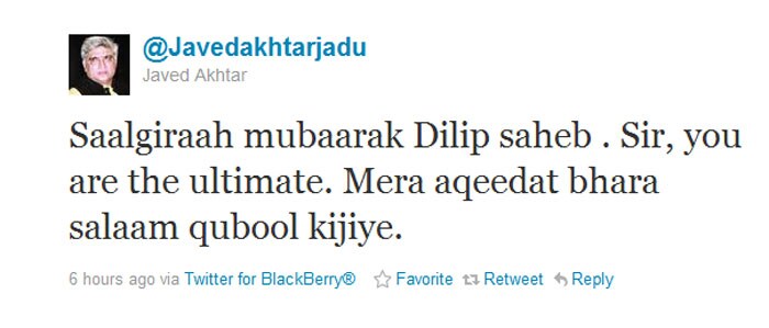 Celebs wish Dilip Kumar on Twitter