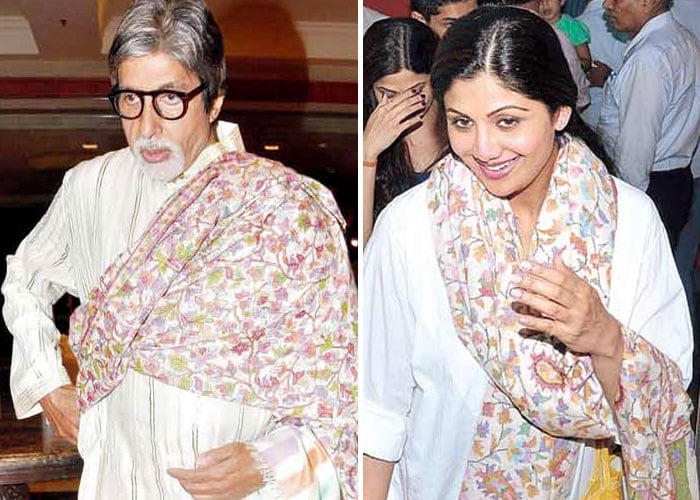 Same-to-same: Big B, Shilpa and a shawl