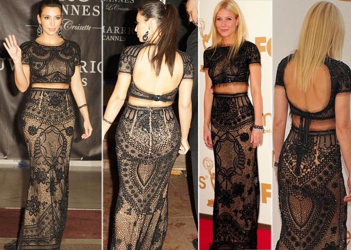 Same-to-same: Kim K wears Gwyneth\'s dress