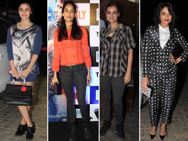 Alia, Lisa, Dia, Surveen Make <i>Ugly</i> Screening Beautiful Alia, Lisa, Dia, Surveen Make <i>Ugly</i> Screening Beautiful