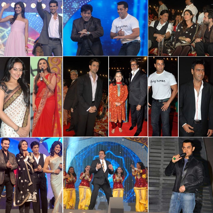 From the Khans of Bollywood to their leading ladies, all of tinsel town found their way to Police show Umang 2011 celebrations. Take a look...