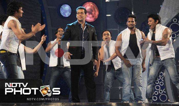 Salman performs during the event.