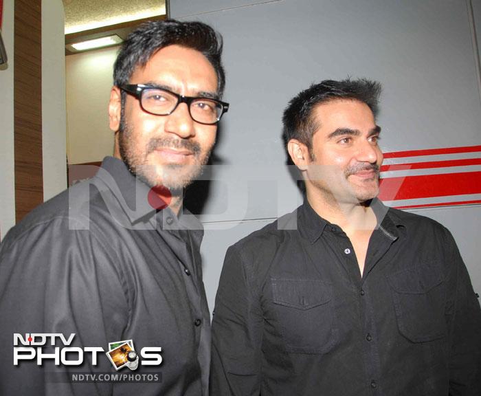 Ajay Devgn and Arbaaz Khan in the still.