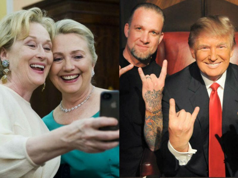 Photo : Trump Vs Hillary: Who Are Celebs Voting For?