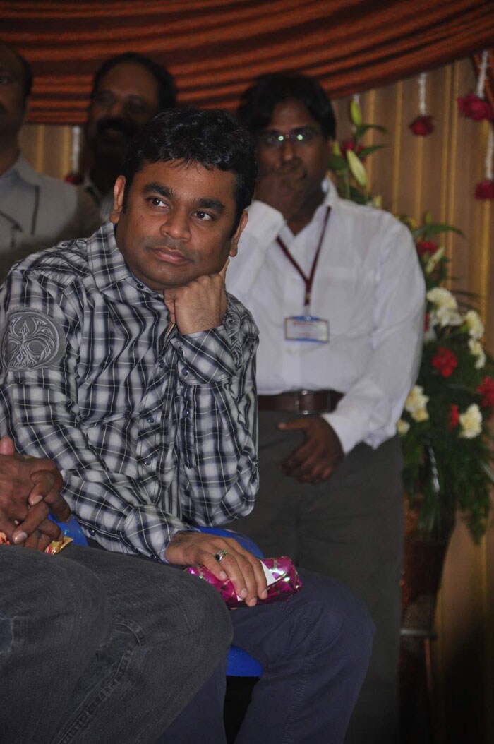 AR Rahman at the wedding.