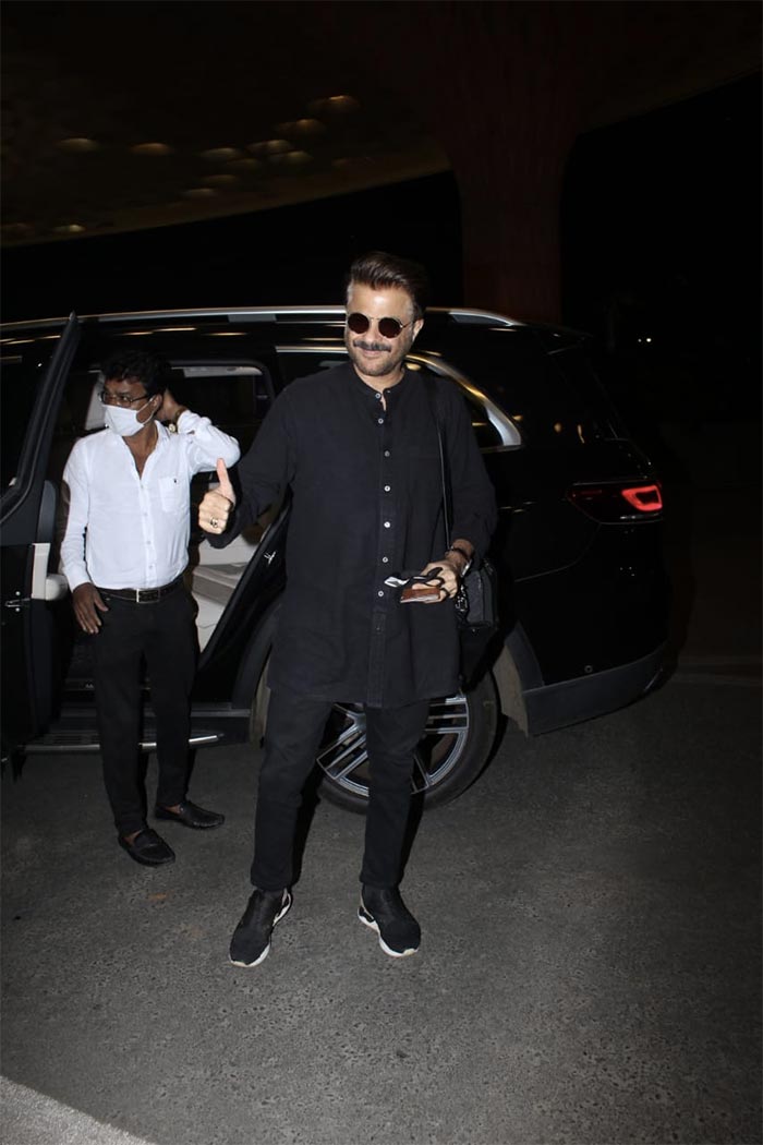 Anil Kapoor was spotted at the Mumbai airport.