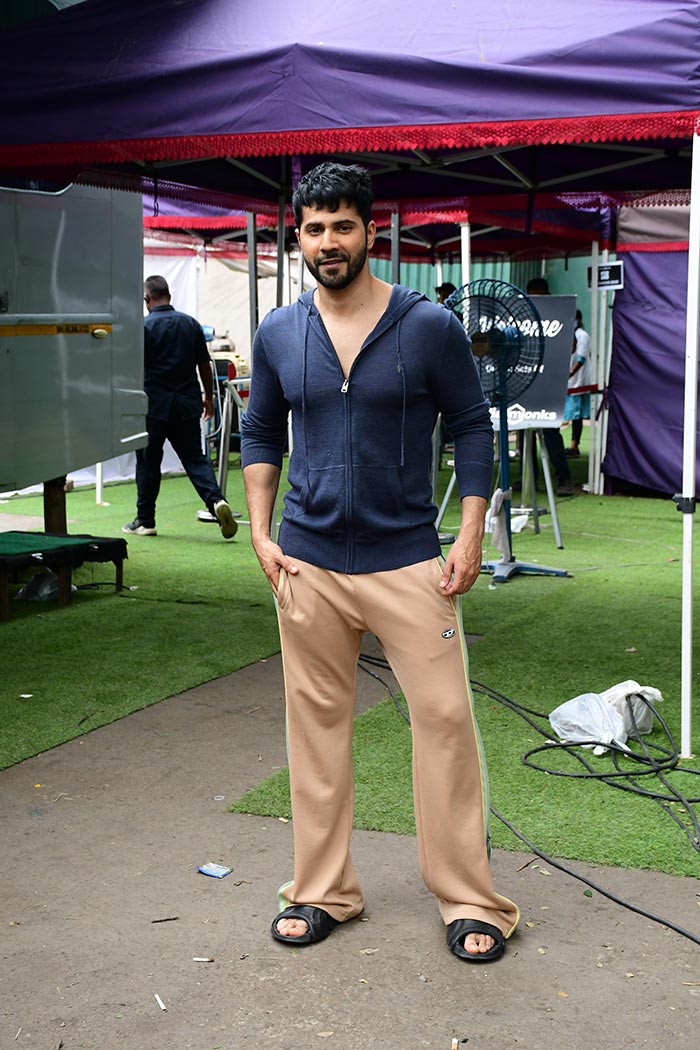 Varun Dhawan was spotted in a casual outfit post shooting in the city.