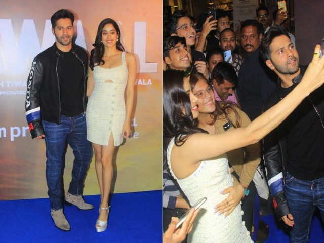 Varun Dhawan and Janhvi Kapoor's <i> Dil Se Dil Tak </i> Moments With Fans