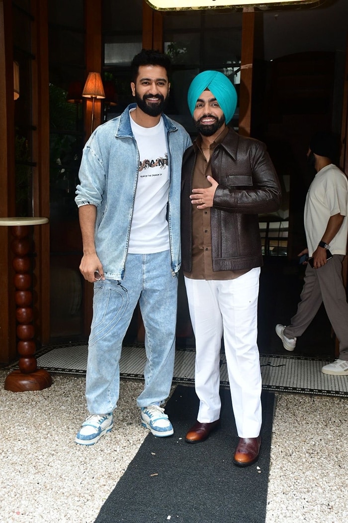 Vicky Kaushal and Ammy Virk were spotted in their casual best. (Image Courtesy: Varinder Chawla)