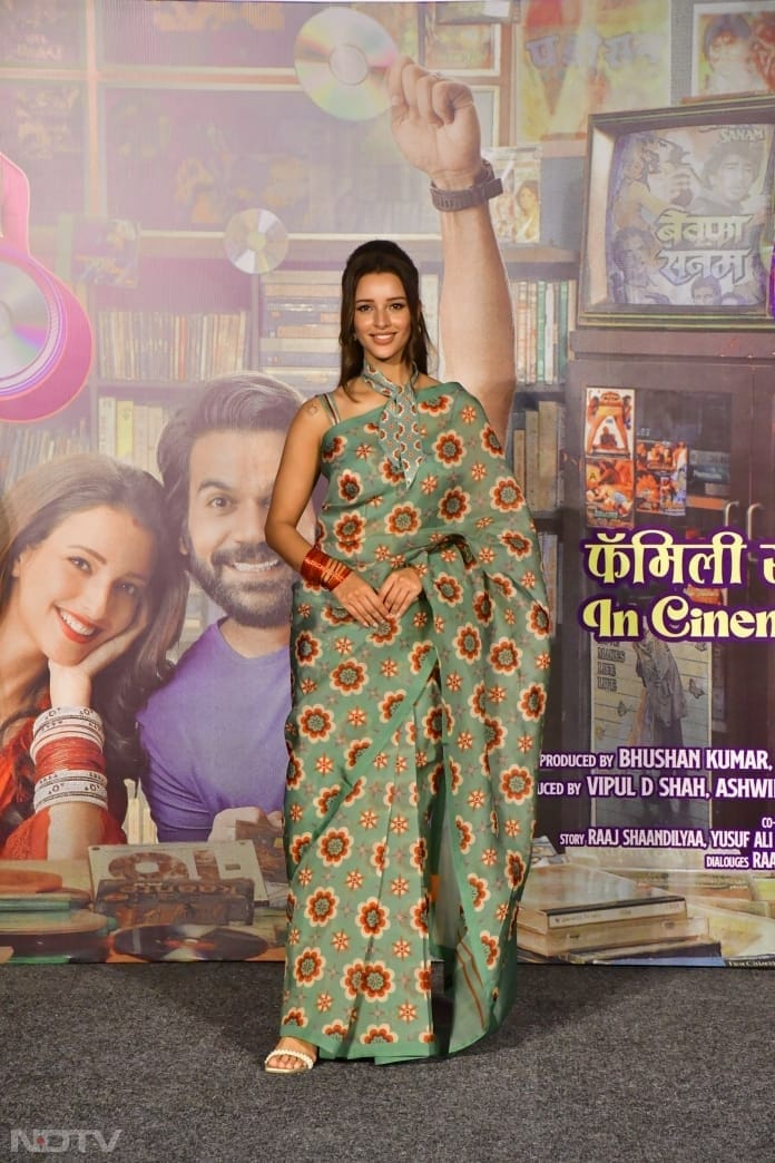 Tripti Dimri exuded retro vibes at the film's video trailer  (Image Courtesy: Varinder Chawla)