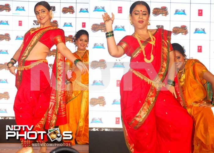 Vidya Balan performs lavani on stage