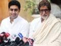 Photo : Beti B comes home: Bachchans address the media
