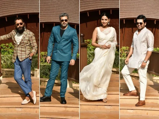 अपकमिंग फिल्म 'पोन्नियिन सेल्वन 2' को प्रमोट करते दिखे विक्रम, कार्थी, जयम रवि और ऐश्वर्या लक्ष्मी