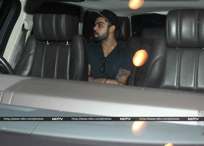 Such a Sweetheart. Virat Sees-Off Anushka
