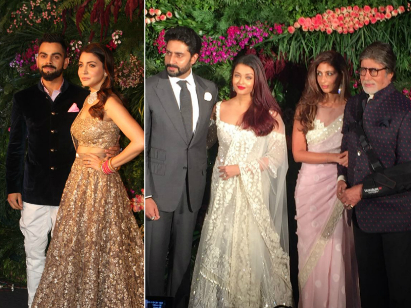 The Bachchans, Shah Rukh, Priyanka Headline Virushka's Mumbai Reception