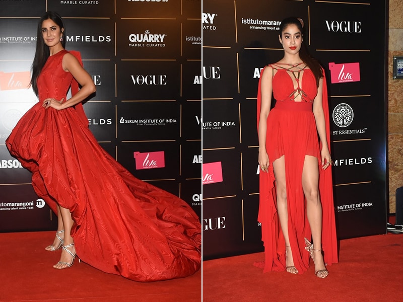 Photo : Vogue Women Of The Year Awards 2019: Katrina Kaif And Janhvi Kapoor Paint The Town Red