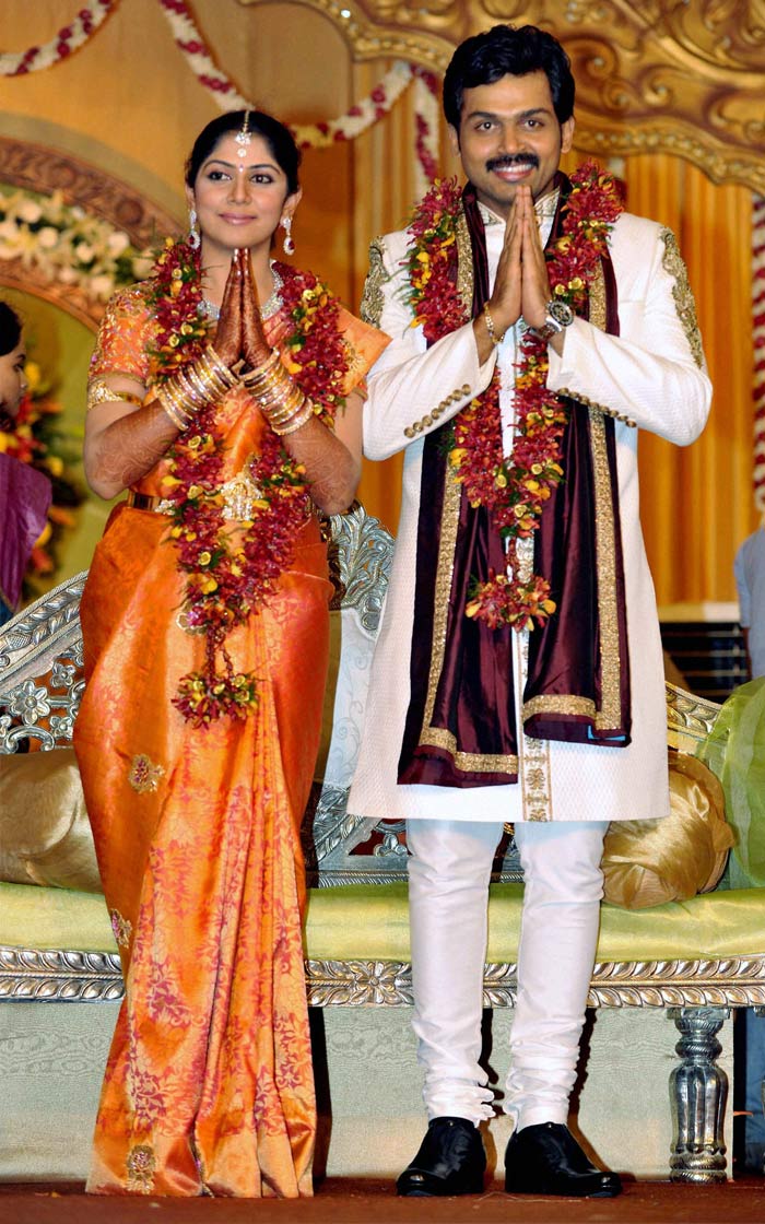 Karthi-Ranjani\'s wedding reception