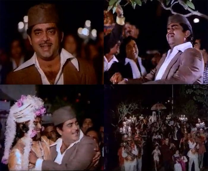 <i>Aaj Mere Yaar Ki Shaadi Hai</i> sings a delighted Shatrughan Sinha in <i>Aadmi Sadak Ka</i>.