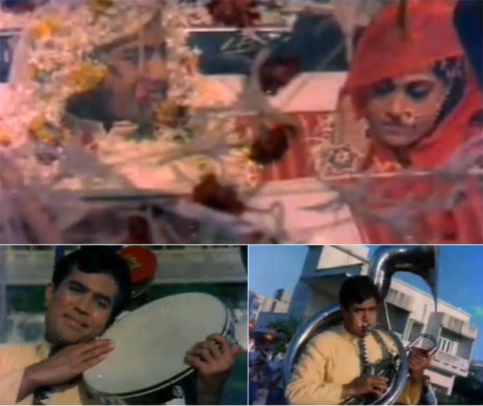 Rajesh Khanna lets the world know that <i>Meri Pyari Beheniya Banegi Dulhaniya</i> in <i>Saccha Jhootha</i>.