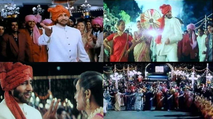 Amitabh Bachchan pumps up the volume with his baraati number <i>Sona Sona</i>, from <i>Major Saab</i>.