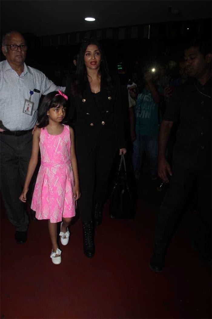 Welcome Back From Cannes, Aishwarya And Aaradhya