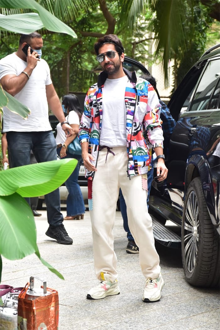 Ayushmann Khurrana was spotted at the Maddock office.