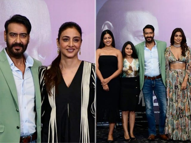 Photo : What Went Down At Tabu And Ajay's Drishyam 2 Trailer Launch