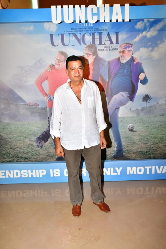 Sham Kaushal was also pictured at <i>Uunchai</i>'s trailer launch on Tuesday.  (Image courtesy: Varinder Chawla)