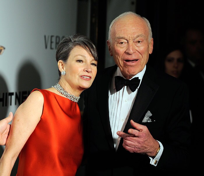 Brooke Neidich and Senior Corporate Vice President of Estee Lauder Companies Inc. Leonard Lauder attend 2009 Whitney Museum Gala at The Whitney Museum of American Art on October 19, 2009 in New York City.(Photo: AFP)