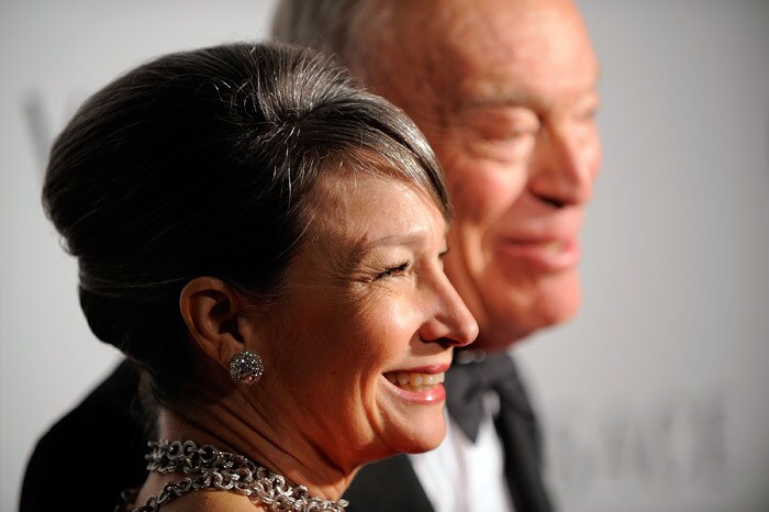 Brooke Neidich and Senior Corporate Vice President of Estee Lauder Companies Inc. Leonard Lauder attend 2009 Whitney Museum Gala at The Whitney Museum of American Art on October 19, 2009 in New York City.(Photo: AFP)