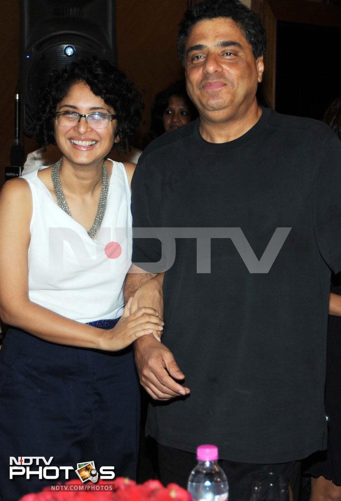 Kiran Rao and producer Ronnie Screwvala share a candid moment.