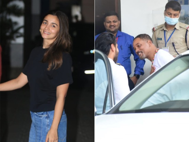 Will Smith And Alia Bhatt Spotted At The Mumbai Airport