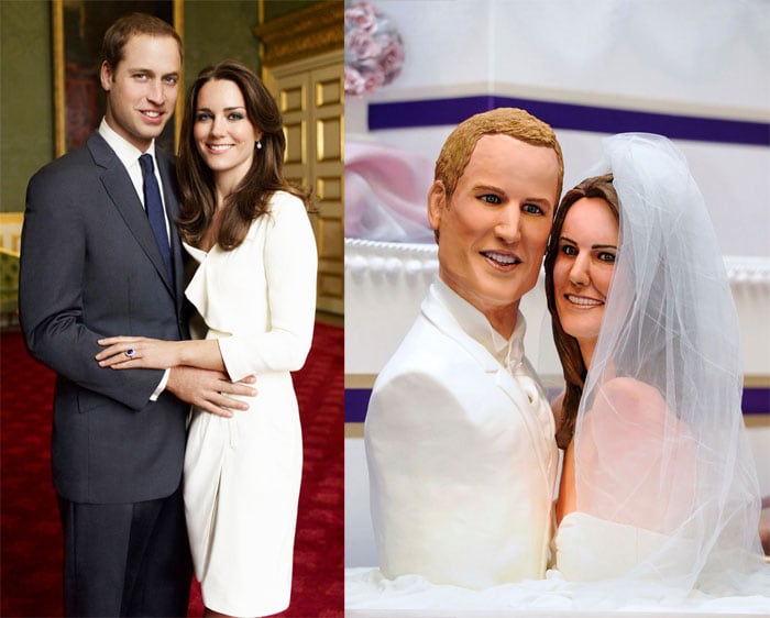 Prince William and Kate Middleton have now been immortalised as a cake! A British baker has cooked up a unique tribute to the soon-to-be-married couple, after spending 80 hours creating this sweet delectable treat.