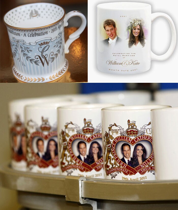 You can opt for a variety of mugs as a keepsake of this upcoming royal wedding.