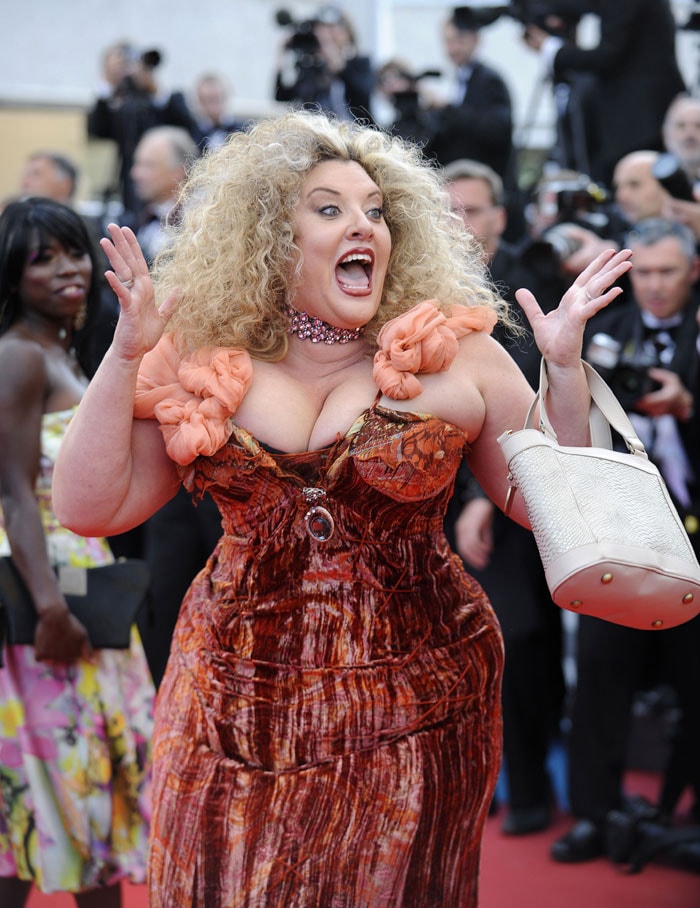 US model Velvet d'Amour arrives for the screening of the film <I>Tournee</I> presented in competiton at the 63rd Cannes Film Festival on May 13, 2010 in Cannes. (Photo AFP)