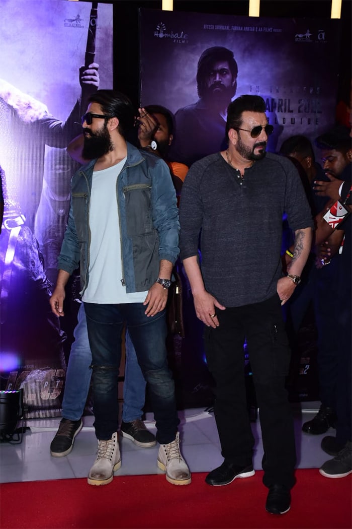 Yash and Sanjay Dutt pictured at their candid best.