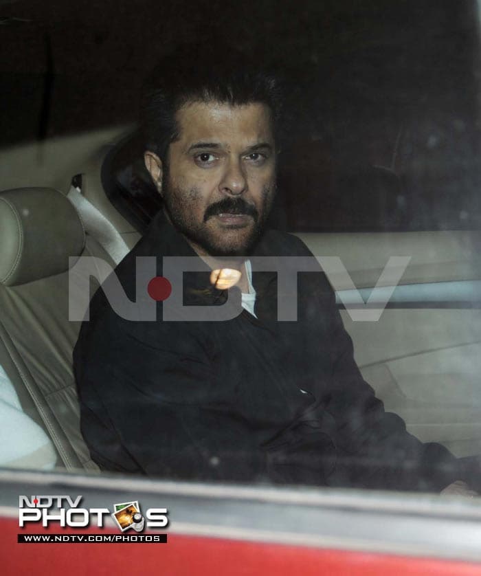 Anil Kapoor, Yash Chopra's hero in movies like <i>Mashaal</i>, <i>Vijay</i> and <i>Lamhe</I>, arrives at YRF studios.