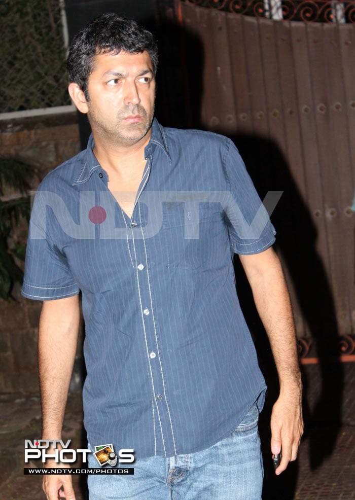 Director Kunal Kohli arrives. Kunal has directed four films for Yash Raj including Hum Tum and <i>Fanaa</i>.