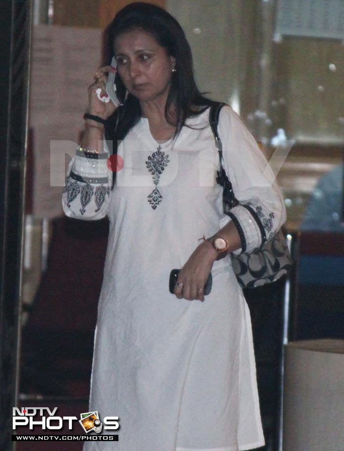 Poonam Dhillon, who worked with Yash Chopra in <i>Noorie</i> and <i>Trishul</i>, at YRF studios.