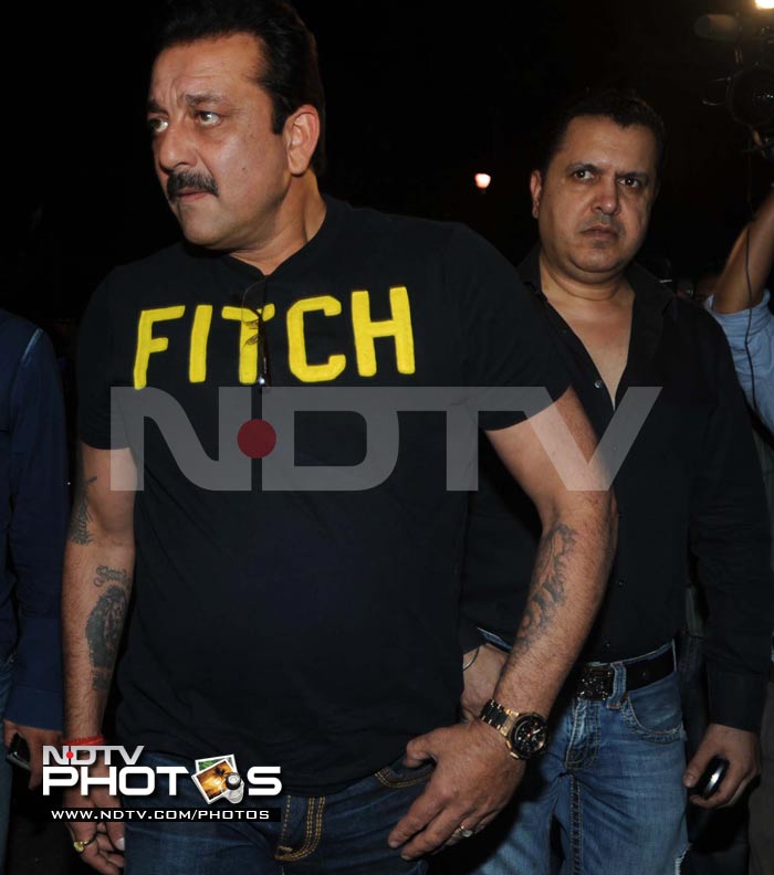 Actor Sanjay Dutt arrives at YRF studios.