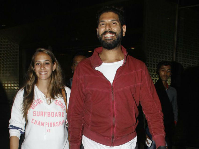 Yuvraj Singh And Hazel Keech Return To India After Honeymoon
