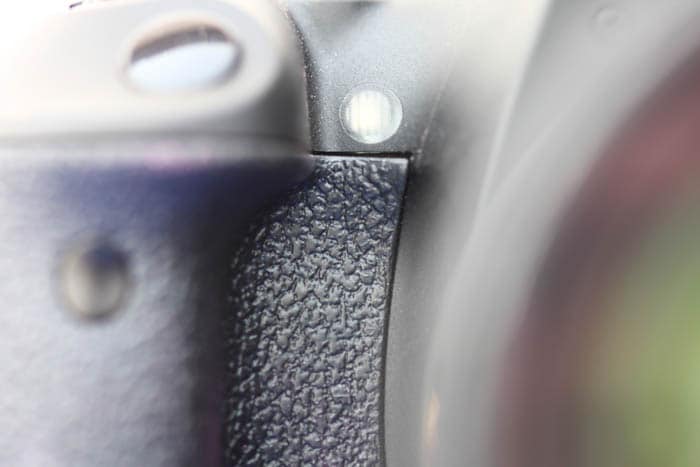 The textured rubber grip is really good at helping maintain a grip on the camera.