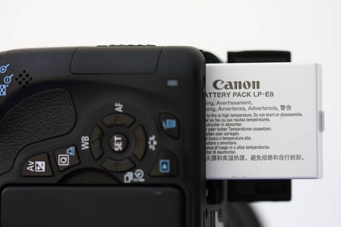The Canon 600D uses the same battery as the Canon 550D, LP-E8.