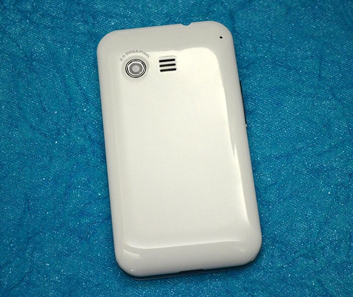 On the back is a 2.0 MP camera and the loudspeaker. <br/> <b>Also see</b>: <a href="http://www.ndtv.com/album/listing/gadgets/things-aisha-says-13047/">Things AISHA says</a>