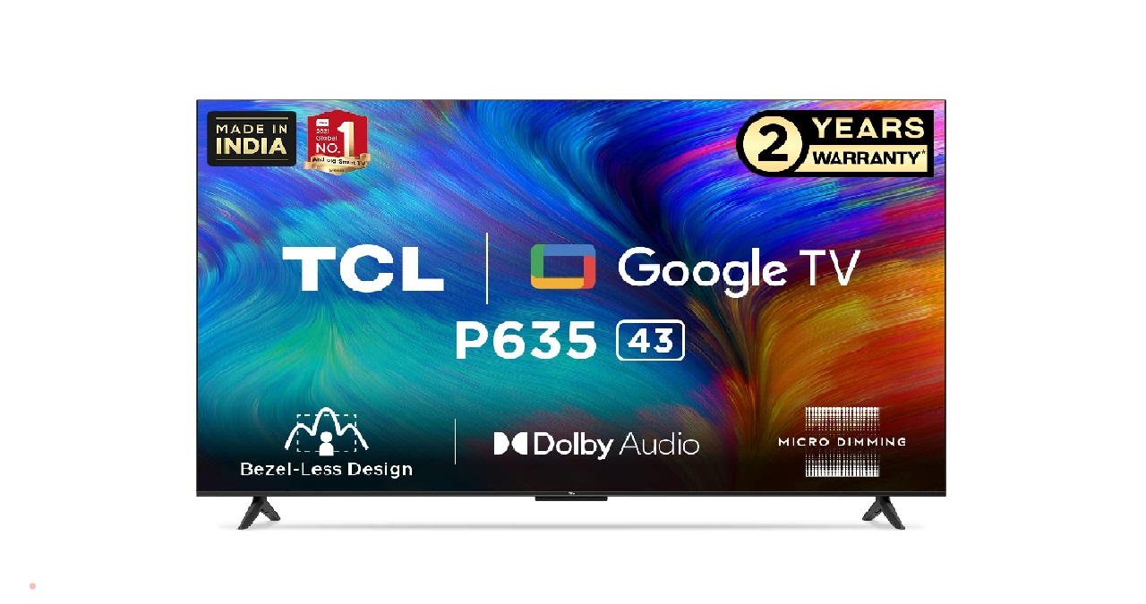 TCL 43-inch Bezel-Less Series 4K Ultra HD Smart LED Google TV की कीमत अमेजन पर 59% छूट के बाद 21,990 रुपये है। इस टीवी में 43-इंच की 4K UHD डिस्प्ले दी गई है जिसमें गूगल एसिस्टेंट का सपोर्ट मिलता है।