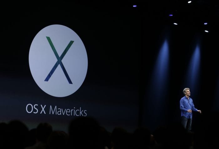 Apple also previewed the next iteration of Mac OS, OS X Mavericks.