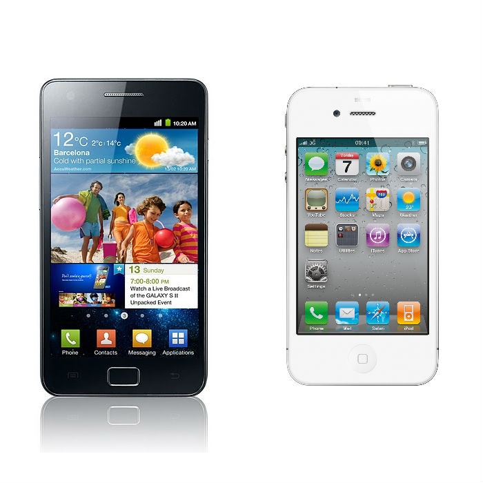 Apple iPhone4 vs. Samsung Galaxy S II