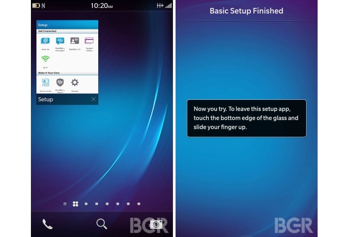 BlackBerry 10 is very different from the earlier versions of BlackBerry OS. It has been designed afresh from the ground-up, with an interface optimised for touch-screen devices. (Image Credit: BGR)