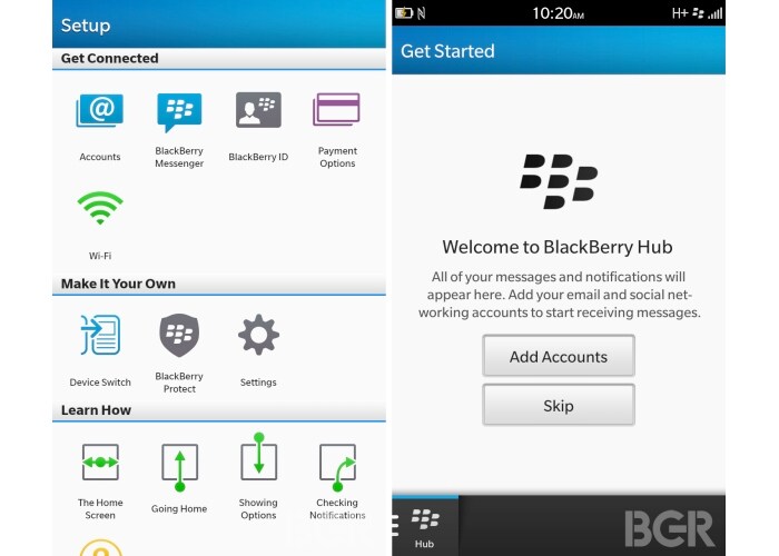 BlackBerry Hub acts as the focal-point of the new operating system.It is the one-stop place to access all your messages - from social networking to work and personal emails, from BBM to text-messaging and even voice calls. (Image Credit: BGR)