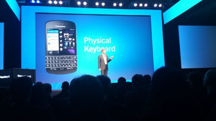 The BlackBerry Q10 is the first BB 10 smartphone with a QWERTY keyboard. It features a 3.1-inch display.